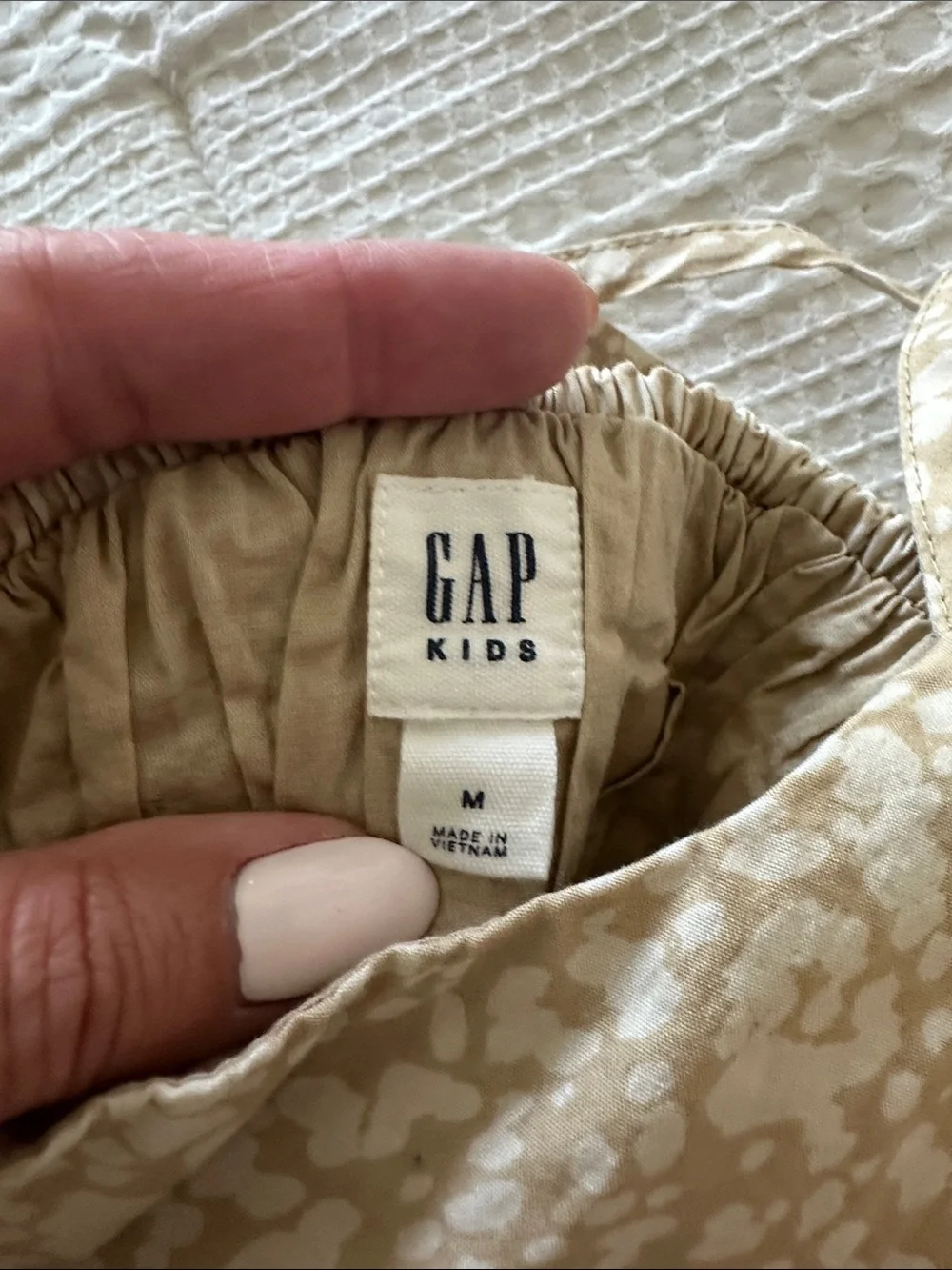 GAP Girls Beige Floral Tiered Sundress